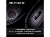 Auriculares gaming - Sony Inzone H6 Air, Micrófono con Brazo Desmontable, 360 Spatial Sound, Carcasa abierta, Cable, Ultraligero, PC/PS5, Negro