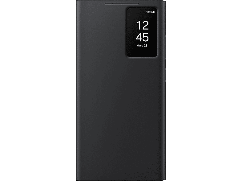 Funda - Samsung, Para Galaxy S24 Ultra, Tapa de libro, Smart Clear View Wallet, Negro