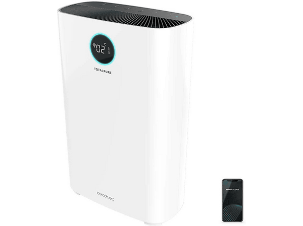 Purificador de aire - Cecotec TotalPure 2500 Connected, 20 W, WiFi, 4 velovidades, Blanco