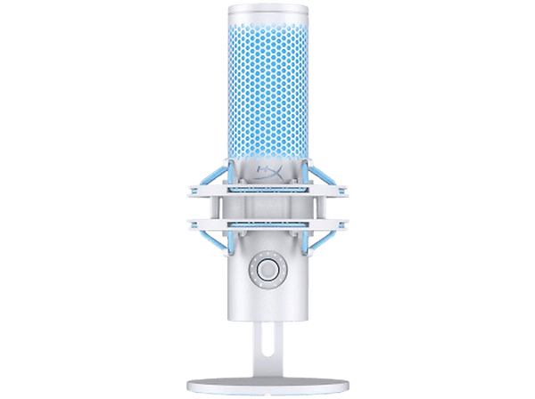 Micrófono - HYPERX QuadCast 2, USB, Sensor para silenciar, Indicadores LED, Blanco