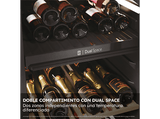 Vinoteca - Haier HWS236GDEH1,  Natural Air Flow System, Temperatura 5º - 20º, 236 botellas, Doble Zona,  Iluminación LED 3D,  Wi-Fi , Negro