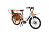 Bicicleta urbana - Youin Berlin, Motor Central 250 W, Par Motor de 57 Nm, 25 km/h, Autonomía hasta 125 km, Ruedas de 26”, Blanco/Naranja