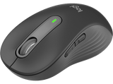 Ratón inalámbrico - Logitech Signature M650, Para manos grandes, Bluetooth-USB, Clics silenciosos, Windows, macOS, Personalizable, Negro