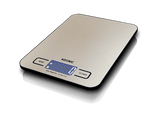 Balanza de cocina - Koenic KKS 10121 M, Hasta 10 kg, Función tara, Pantalla LCD, Plata