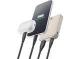 Powerbank - CellularLine GLAM, 10000 mAh, 20W, USB A + Tipo C, Blanco
