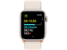 APPLE Watch SE (2023), GPS, 40 mm, Vidrio delantero Ion-X, Caja de aluminio blanco estrella, Correa Sport Loop blanco estrella