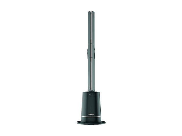 Ventilador de pie - Shark Turbo Blade 180º, 90W, 10 Velocidades, Altura Ajustable, Temporizador, Carbón y Larón