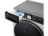 Lavadora carga frontal - LG F2X50S8TSC, 8 kg, 1200 rpm, 12 programas, Fondo reducido, Inox