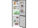 Frigorífico combi - Beko B5RCNE365HG, Neo Frost Dual Cooling, Altura 186.5 cm, 366 l, AeroFlow, Tecnología HarvestFresh, Gris Manhattan