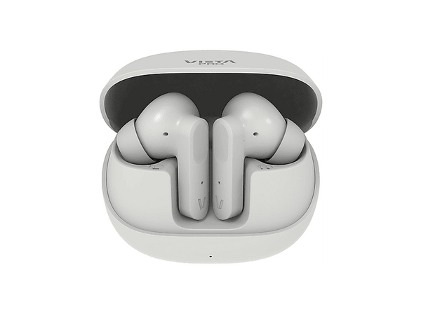 Auriculares True Wireless - Vieta Done 5, Autonomía 25 h, Cancelación activa de ruido ANC, Bluetooth, Blanco