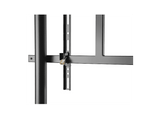 Soporte monitor - Hama Holder, De 13 a 35, Con 1 Brazo, Con ruedas, Inclinación +35°/-35°, Giro 180°, Hasta 15kg, Negro