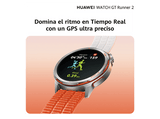 Smartwatch - Huawei WATCH GT Runner 2, Reloj Inteligente con GPS Ultra Preciso en runnning, 14 días Autonomía, Maratón Mode, 5ATM, ECG, Pago NFC, Azul