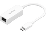 Hub USB/Concentrador - D-Link DUB-E250,  Adaptador USB-C a Puerto RJ-45 Ethernet LAN 2.5 Gigabit, Plug&Play, MacOS y Windows, Blanco