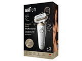 Depiladora - Braun Silk·épil 9 Flex 9-030 3D, En seco y en mojado, Cabezal flexible en 3D, Piel suave duradera, 2 accesorios adicionales, Oro