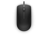 Ratón - Dell MS116, 1000DPI, USB, Óptico, Ambidextro, Negro