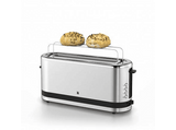 Tostadora - WMF Kitchenminis 414120011, 900 W, Ranura larga, 7 niveles, Descongelación, Plata