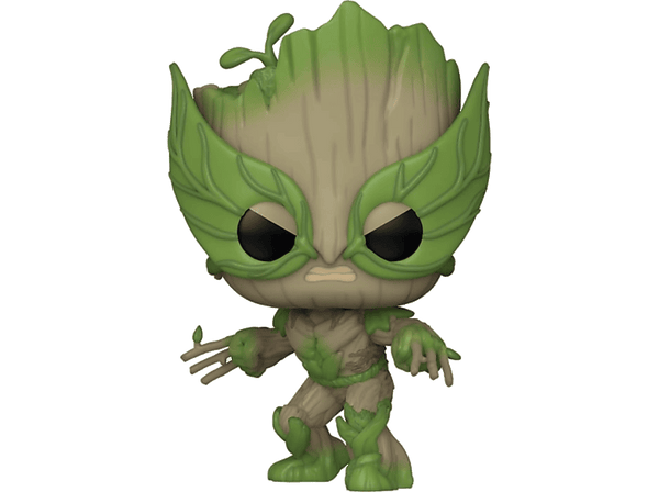 Figura Funko Pop! - We Are Groot: Groot como Groot como Lobezno, Vinilo, 10 cm
