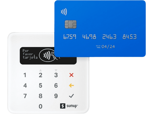 Datáfono - SumUp Air, Bluetooth 4.0, Hasta 500 transacciones por recarga, Blanco