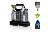 Aspirador de tapicerías - Bissell SpotClean Pet Plus, 330 W, Depósitos de agua limpia y sucia de gran capacidad, Negro