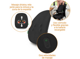 Masajeador - Medisana MC 500, Shiatsu para Espalda y Cintura, Inalámbrico, 2 Velocidades, Blanco