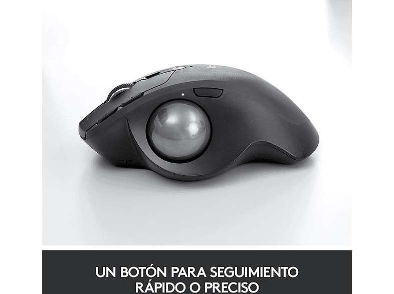Ratón inalámbrico - Logitech MX Ergo RF inalámbrica + Bluetooth, Trackball, 380DPI, mano derecha