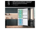Frigorífico combi integrable - Samsung BRB38G705DWWEF Bespoke AI, No Frost, 193.5 cm, 389 l, Blanco