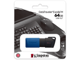 Memoria USB 64 GB - Kingston DataTraveler® Exodia™ M, USB 3.2, Azul