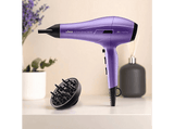Secador - Ufesa Profesional X-Treme Shine, 2600 W, 3 temperaturas, 2 Velocidades, Difusor incluido, Función Iónica, Morado