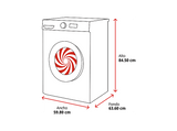 Lavadora carga frontal - Bosch WGG256ZAES, Serie 6, 10 Kg, 1600 RPM, 12 programas, Iron Assist anti arrugas, Acero antihuellas