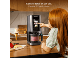 Heladera - Cecotec Gelatec 1800 Touch,  1,35 L, CreamOn, Pantalla TFT táctil, 10 programas, Re-Spin, 3 tarrinas 450 ml, BPA Free, Gris