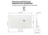 Monitor - LG 27U731SA-W, 27 UHD 4K, 60 Hz, 5 ms, Smart Monitor,  IPS, 2x HDMI, HDR10, Altavoces incorporados, Blanco