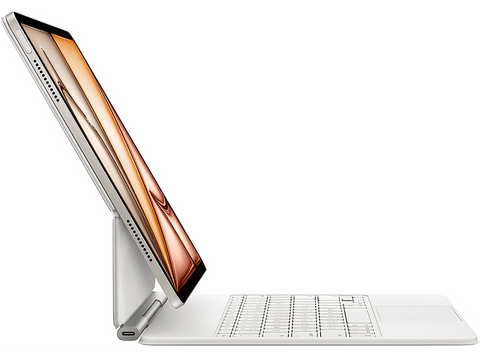 Apple Magic Keyboard, Funda con teclado para el iPad Air de 11 pulgadas M3, Español, Blanco