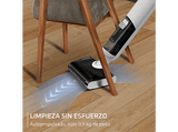Fregona eléctrica - Rowenta X Clean 5, 2 en 1, Modo de detección automática, 20 kPa, 50 min bateria, 0.9 kg, Mantenimiento fácil, Antienredos, Blanco