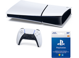Consola - Sony PlayStation 5 Slim Digital Edition, 1 TB SSD, 4K, Chasis D, Blanco + Tarjeta PS Plus 20€