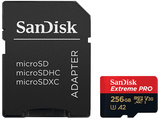 Tarjeta Micro SDXC - SanDisk Extreme PRO, 256GB, Hasta 200 MB/s, UHS-I, U3, V30, A2, 4K UHD y Full HD, Negro