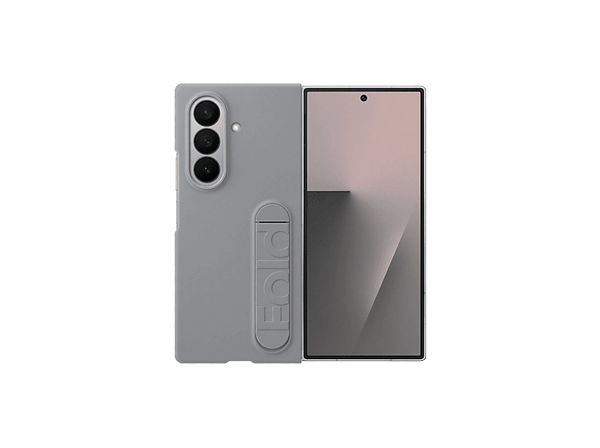 Funda + Protector pantalla - Samsung, Para Samsung Galaxy Z Fold7, De Silicona, Gris