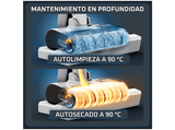 Fregona Eléctrica - Rowenta X-Clean 12 GZ7257, Tenología Wet & Dry, Gran Autonomía, Autolimpieza y secado automático, 21 k Pa, Fregado 550 rpm, Blanco