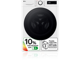 Lavadora carga frontal - LG F2WR5S08AGW, Serie fondo especial 500, 8 kg, 1200 rpm, 12 programas,  AI Direct Drive™, Steam™, Blanco