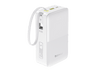 Powerbank - Baseus EnerFill Bipow 2 Pro, 30000mAh, 22.5W, Con cable retráctil Tipo-C, Carga bidireccional y simultánea, Pantalla inteligente, Blanco