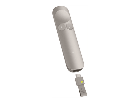 Presentador - Logitech Spotlight 2, Bluetooth-Receptor USB, Personalizable, Retroalimentación Háptica, Láser, Carga rápida, Multiplataforma, Arena