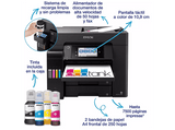 Impresora tinta - Epson EcoTank ET-5855, Multifunción A4, Fax, Pantalla Táctil, ADF, Negro