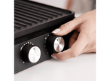 Grill - Taurus Bistro Gourmet, Dual Heat Tech, Grandes placas de cocción, 2600 W, Negro