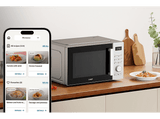 Microondas con grill - Candy CMW323GDS 011, 800 W, 5 niveles, Wi-Fi hOn, 23 l, Plata