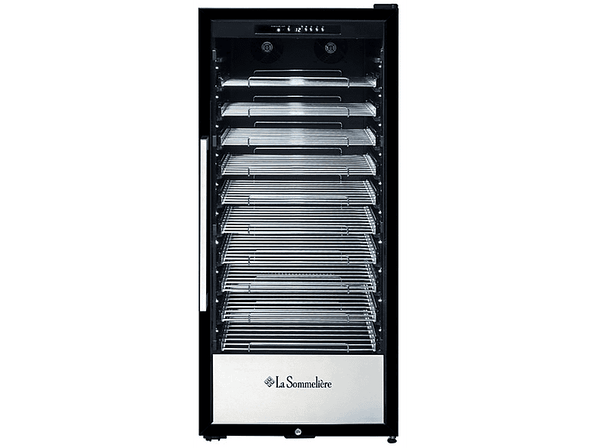 Vinoteca - La Sommelière PRO110N, Compressor, 107 botellas, Iluminación LED, Termómetro digital, Negro