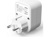 Ladrón de enchufes - Hama 00223343 Base Múltiple, Enchufe + USB-A + USB-C, 30W, Blanco