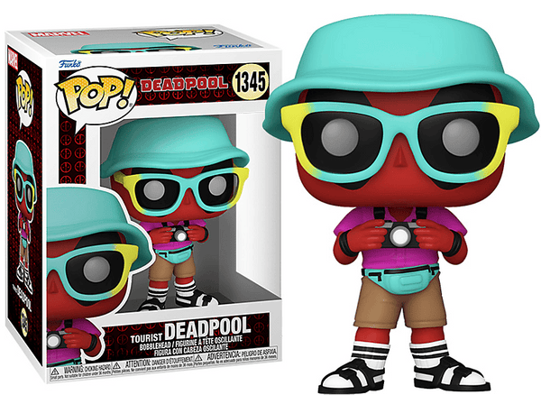 Figura Funko Pop! - Deadpool - Tourist Deadpool, Vinilo, 9 cm, Bobblehead