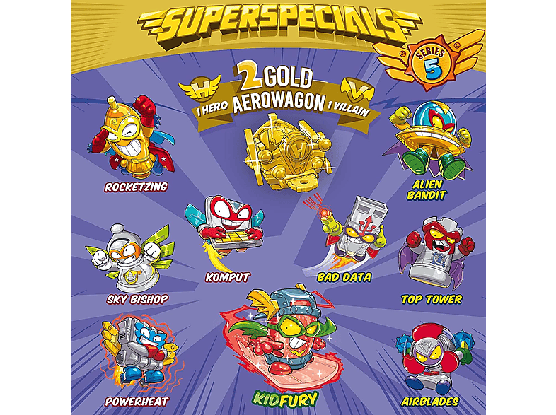 Figura - MagicBox Gold Tin SuperSpecials V - Superthings, Lata, Multicolor