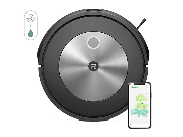 Robot aspirador - iRobot Roomba Combo® j5, 750W, 389 ML, 72 min Autonomía, Grafito