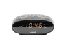 Radio despertador - Vieta VH-AL100BK, 4W, Altavoz Incorporado, Pantalla LED, Funciona a Pilas, Negro