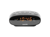 Radio despertador - Vieta VH-AL100BK, 4W, Altavoz Incorporado, Pantalla LED, Funciona a Pilas, Negro